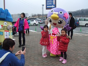 かわいいお友達と写真を撮ってもらったよ