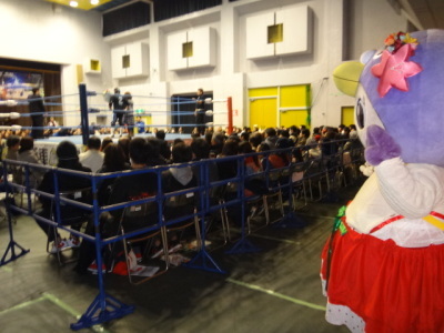 リングを見つめるはーとん