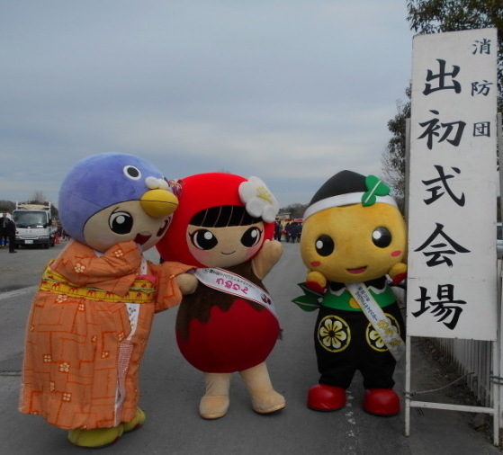 看板ともろ丸くん、うめりんとはーとん