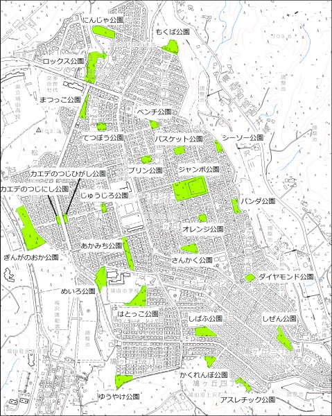 都市公園位置図1