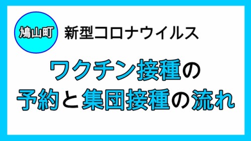 ワクチン接種の予約と集団接種の流れ