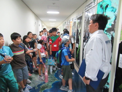 アンテナを見学