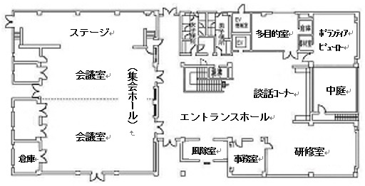 今宿コミュニティセンター_平面図1階