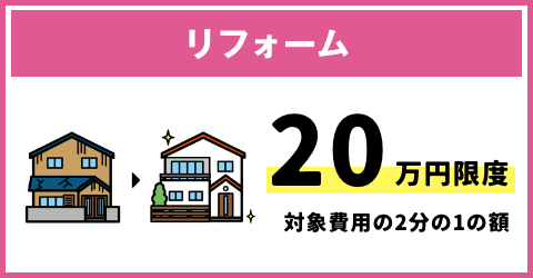 空き家リフォーム等補助金 リフォーム 20万円限度