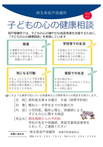 子どもの心の健康相談