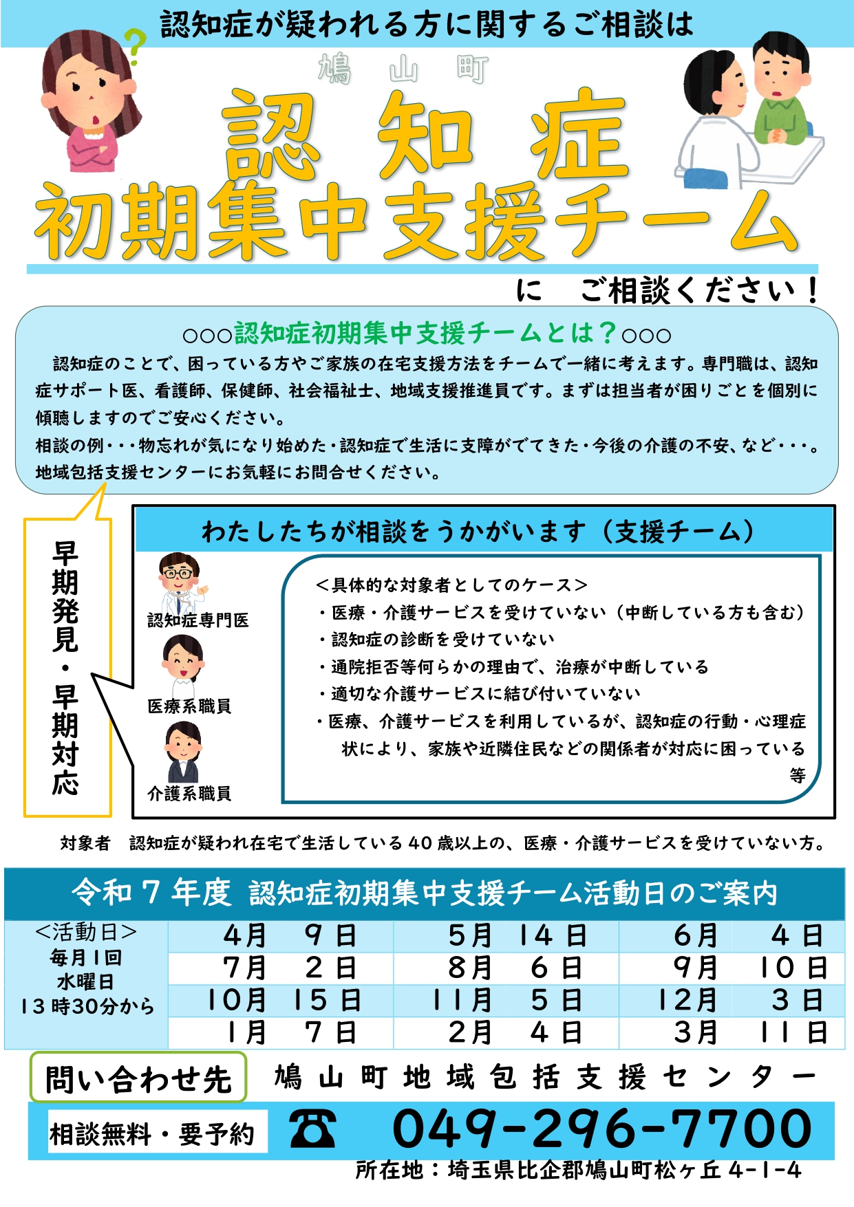 R7認知症初期集中支援チームポスター