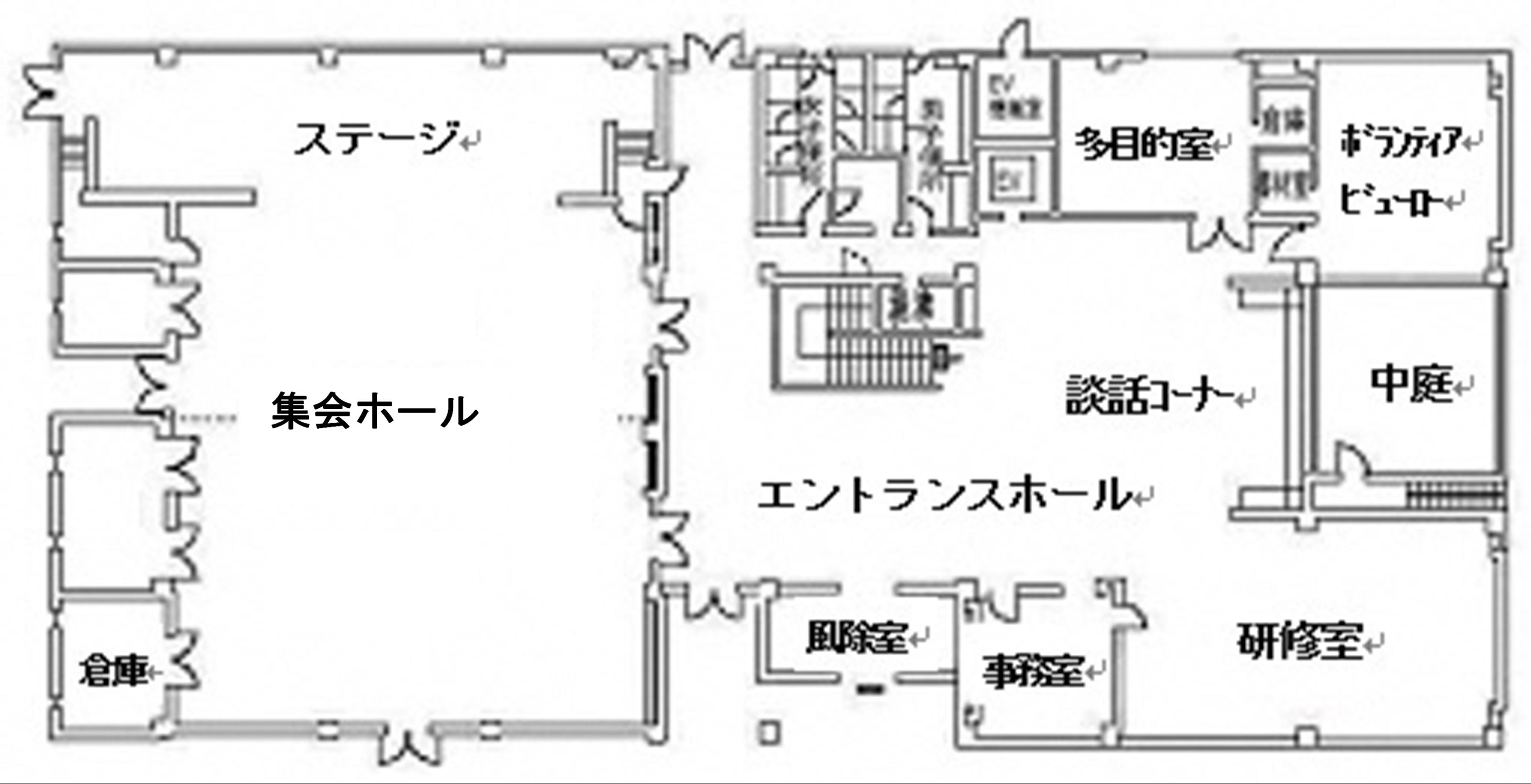 今宿コミュニティセンター_平面図1階