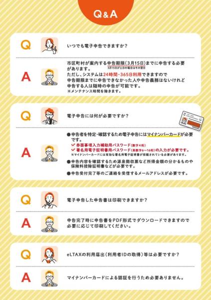 個人住民税申告電子化リーフレット（裏）